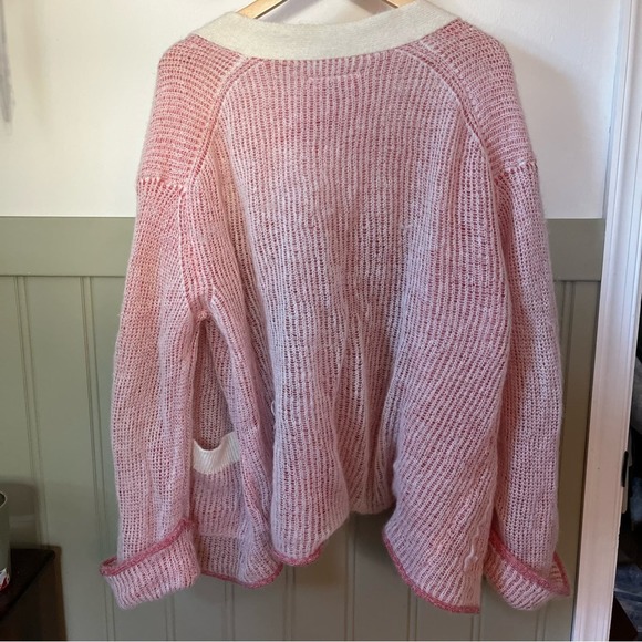 Maison Margiela Pink Mohair Button Front Cardigan Size M - Picture 7 of 7